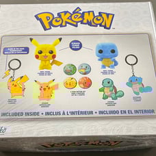 Funko Pop Pokemon Collector Box GameStop Exclusive Flocked Pikachu & Squirtle