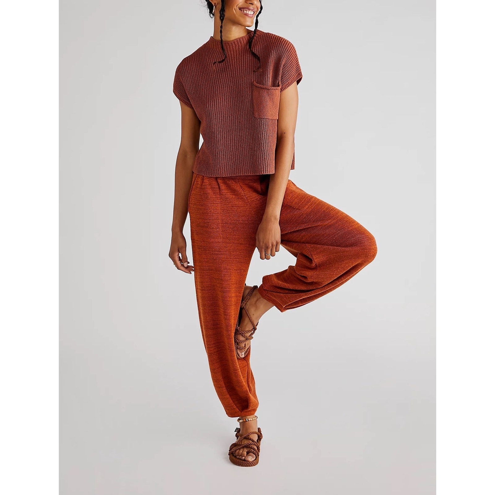 Free People Freya Knit Sweater Set