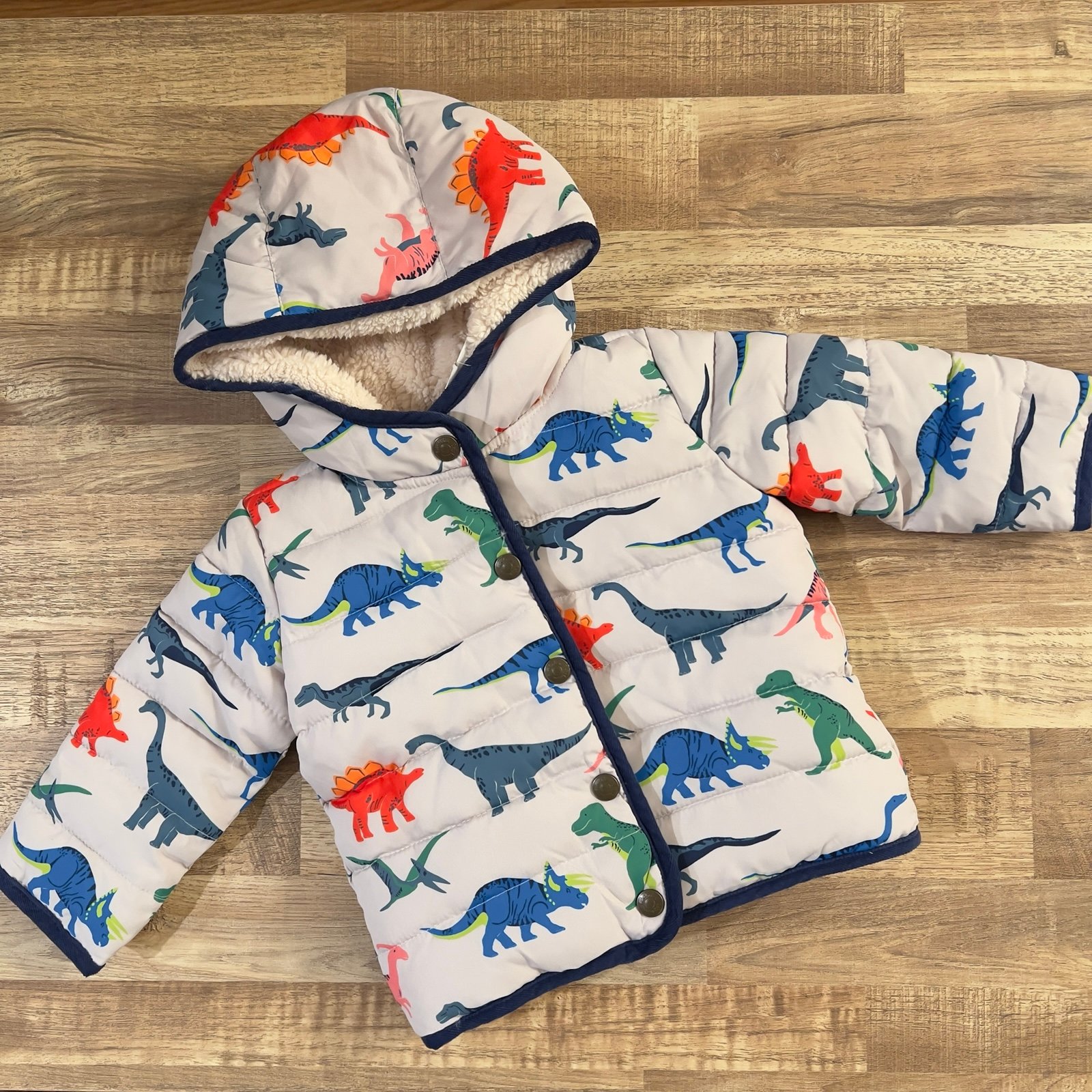 EUC Baby Boden dinosaur jacket