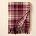 Hearth & Hand with Magnolia Fall Plaid Woven Throw Blanket Burgundy/Cream