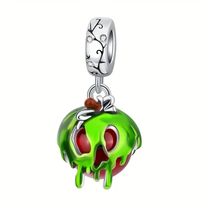 Sterling Silver Poison Apple Charm