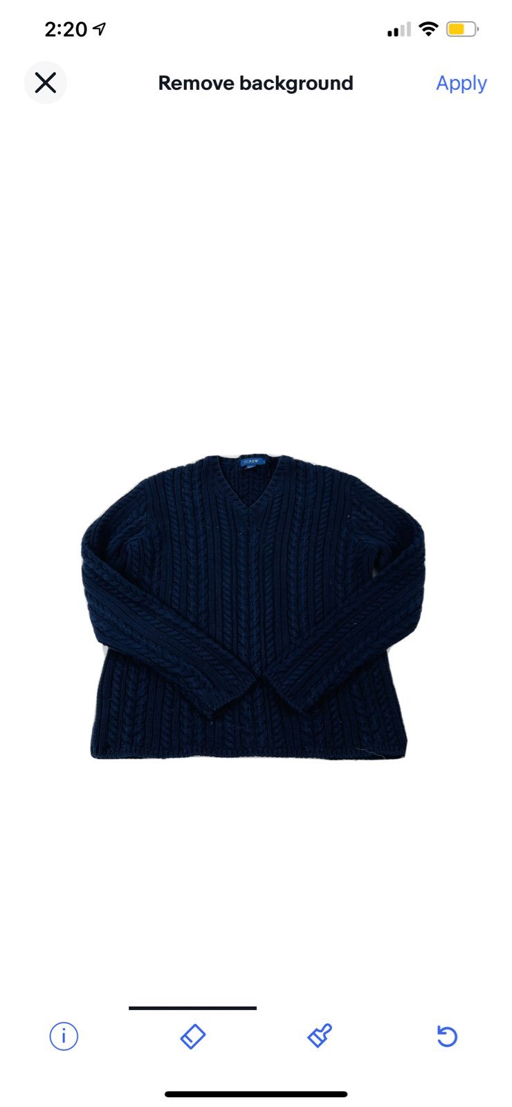 Vintage 90s J. Crew Cable Knit Sweater