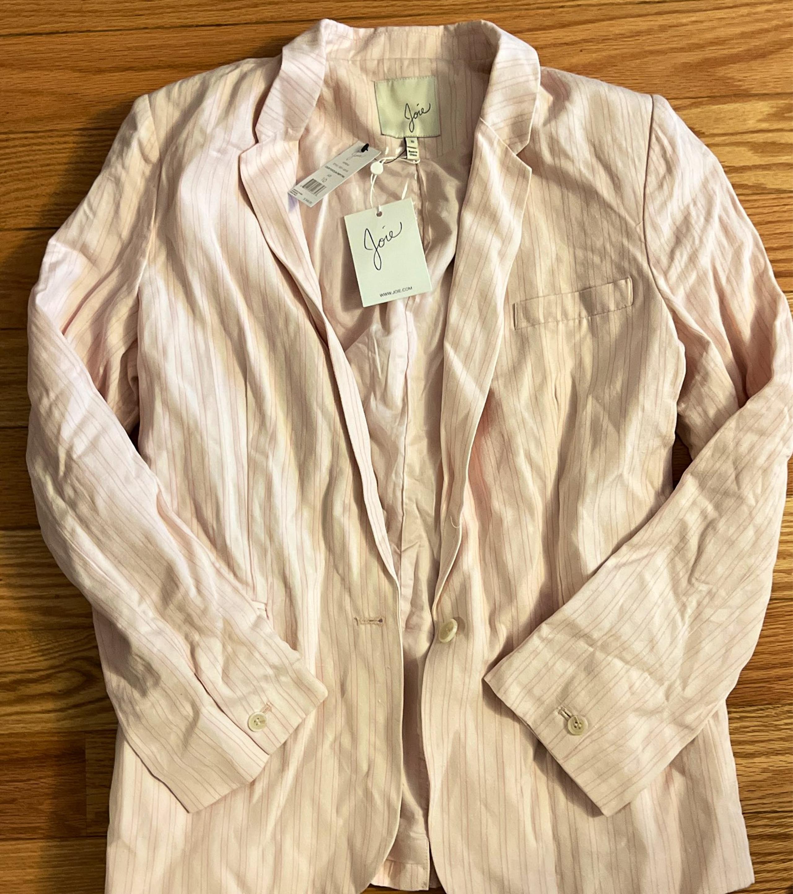 Joie Pink Pinstripe Blazer