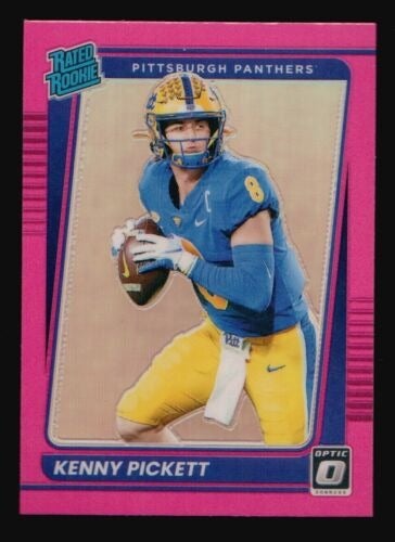 RC KENNY PICKETT ROOKIE PINK SILVER PRIZM DONRUSS OPTIC 2022 PITTSBURGH STEELERS