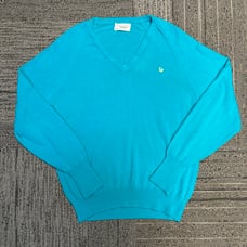 Vintage Christian Dior Green V-neck Pullover Sweater Dior Sweater Size Large