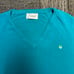 Vintage Christian Dior Green V-neck Pullover Sweater Dior Sweater Size Large
