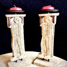 Beautiful Greek set candle holders