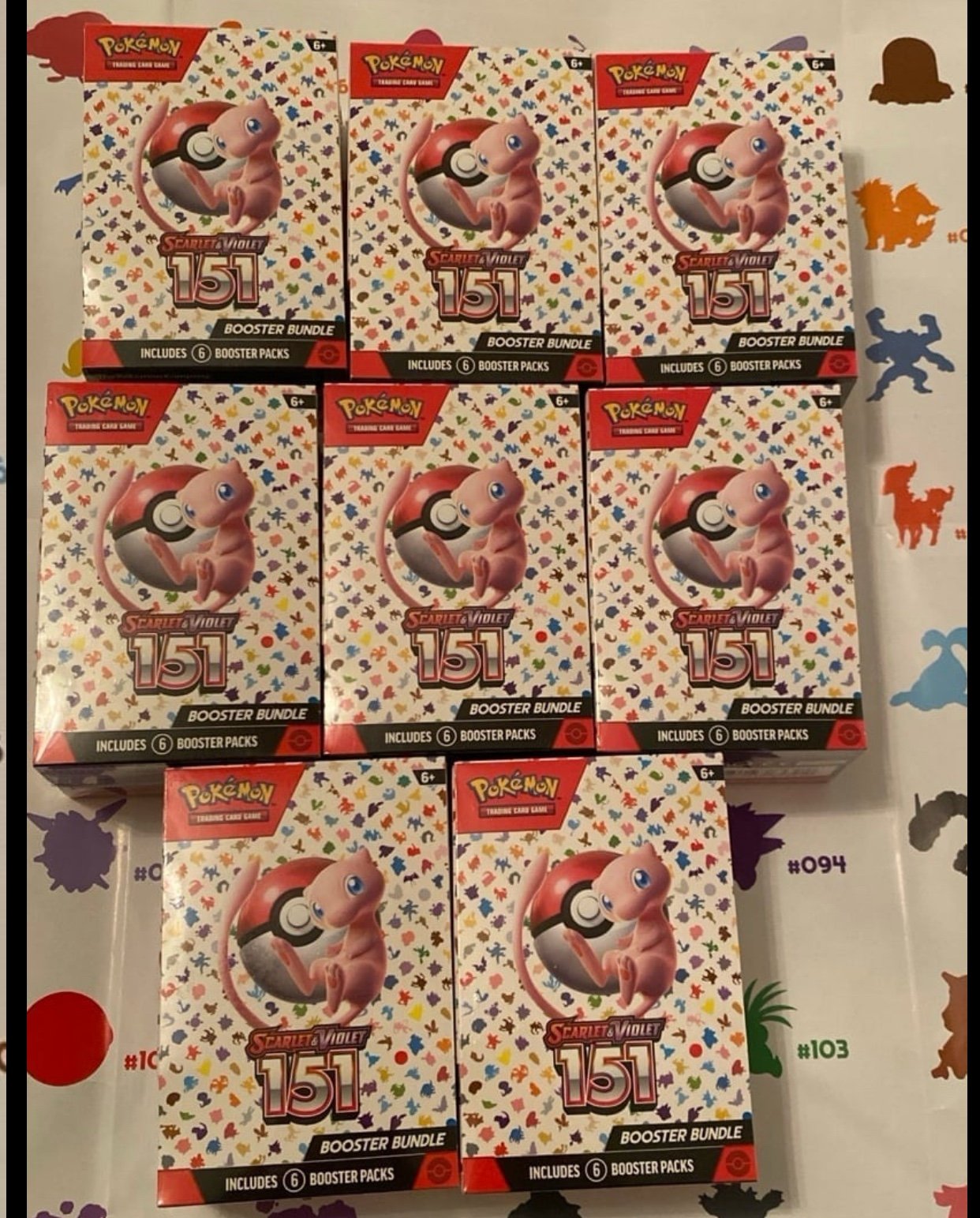 8 Pokémon 151 booster bundles - detail