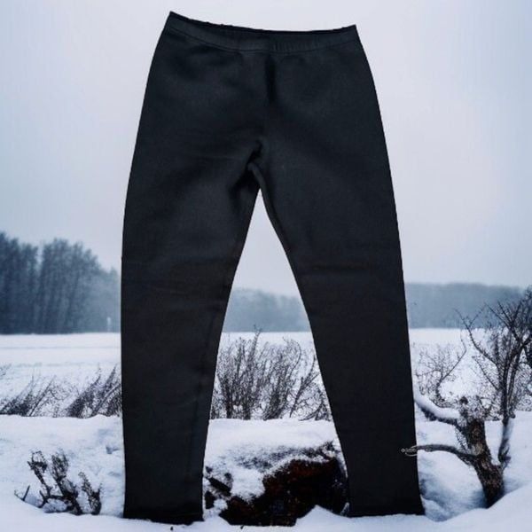 Obermeyer Womens Base Layer Pants XL Polartec Leggings Drawstring Waist Black.