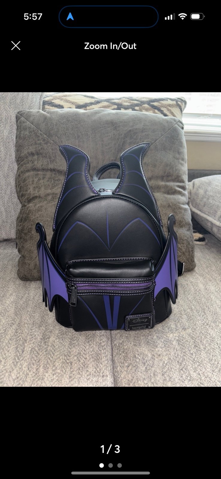 Maleficent Cosplay Wings Loungefly Mini Backpack