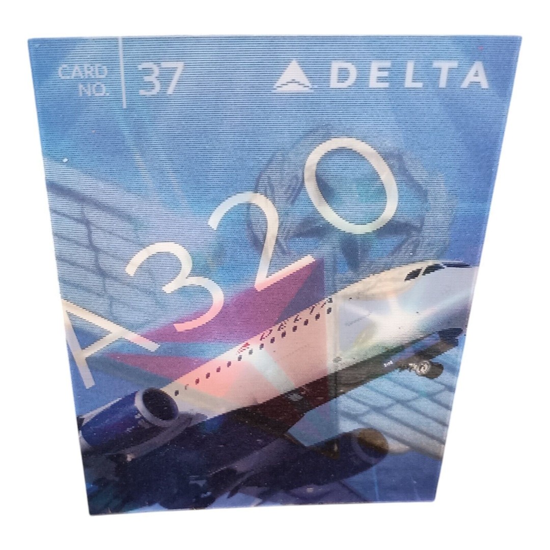 Delta Air Lines Airbus A320 Aircraft 2015 Pilot Collector Holographic Card #37