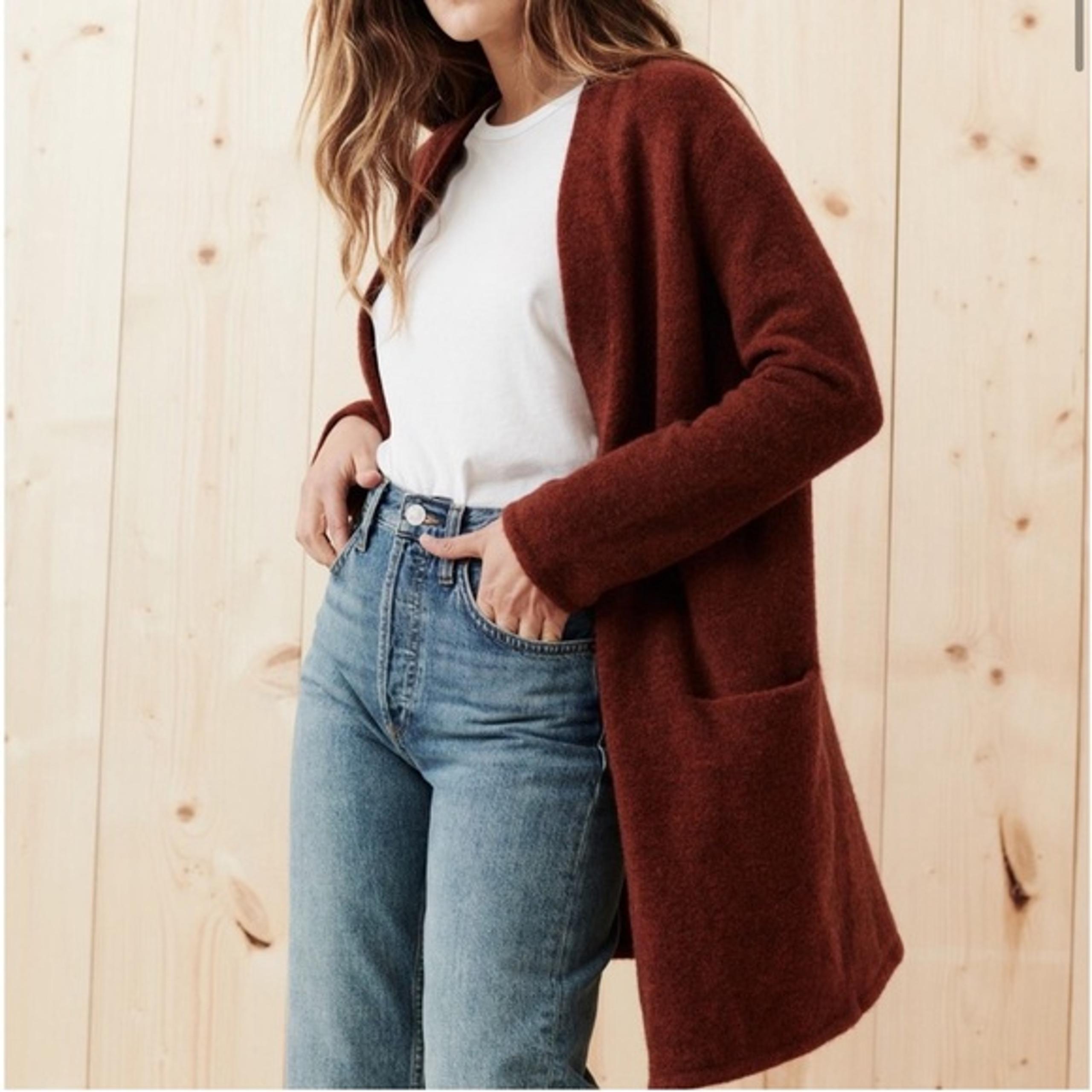 NWT Jenni Kayne Wool Blend Sweater Coat Cardigan Coastal Grandma