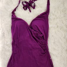 Victoria's Secret Purple Extreme Wired Push-Up Crossover Front Halter Top