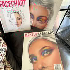 FACECHART Drawing with Makeup by Liza Kondrevich ! 3 Pcs