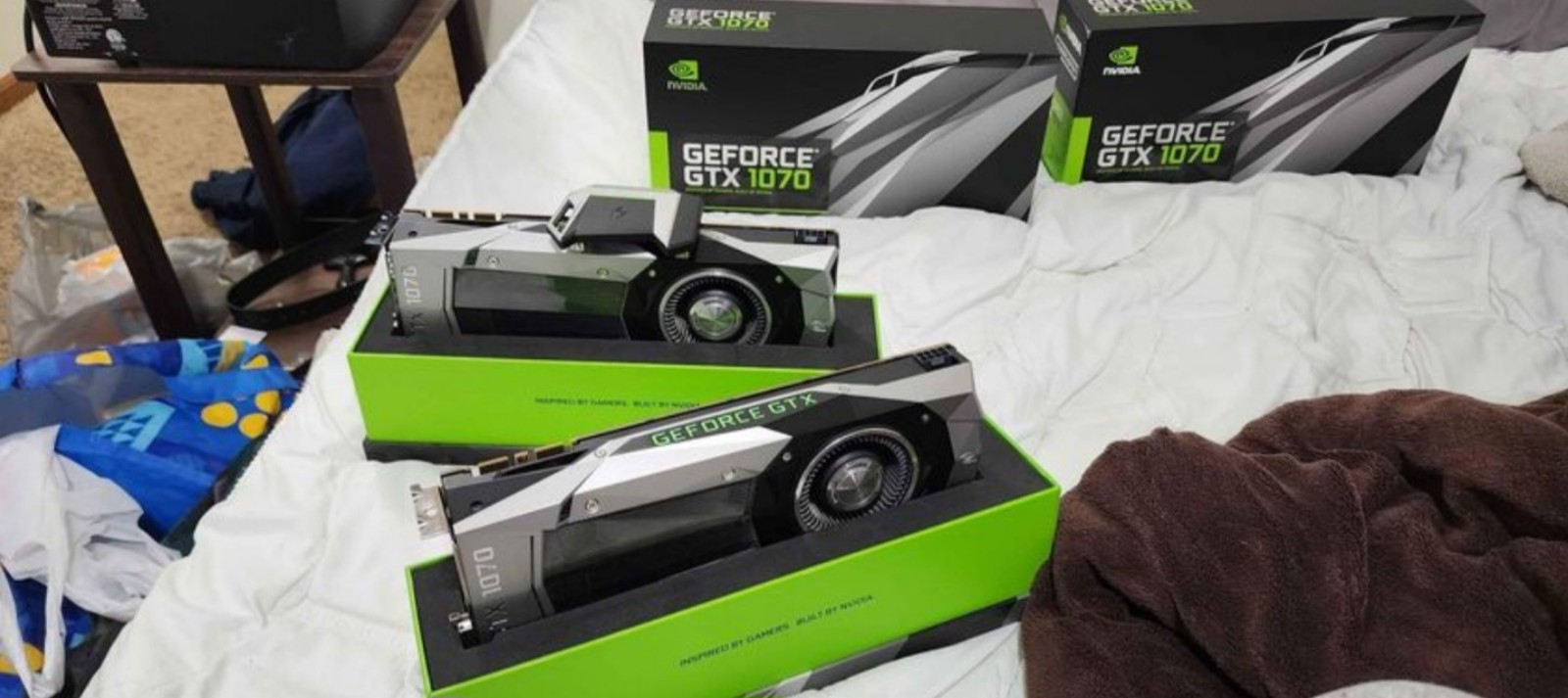 2 GTX 1070 Founder edition cards