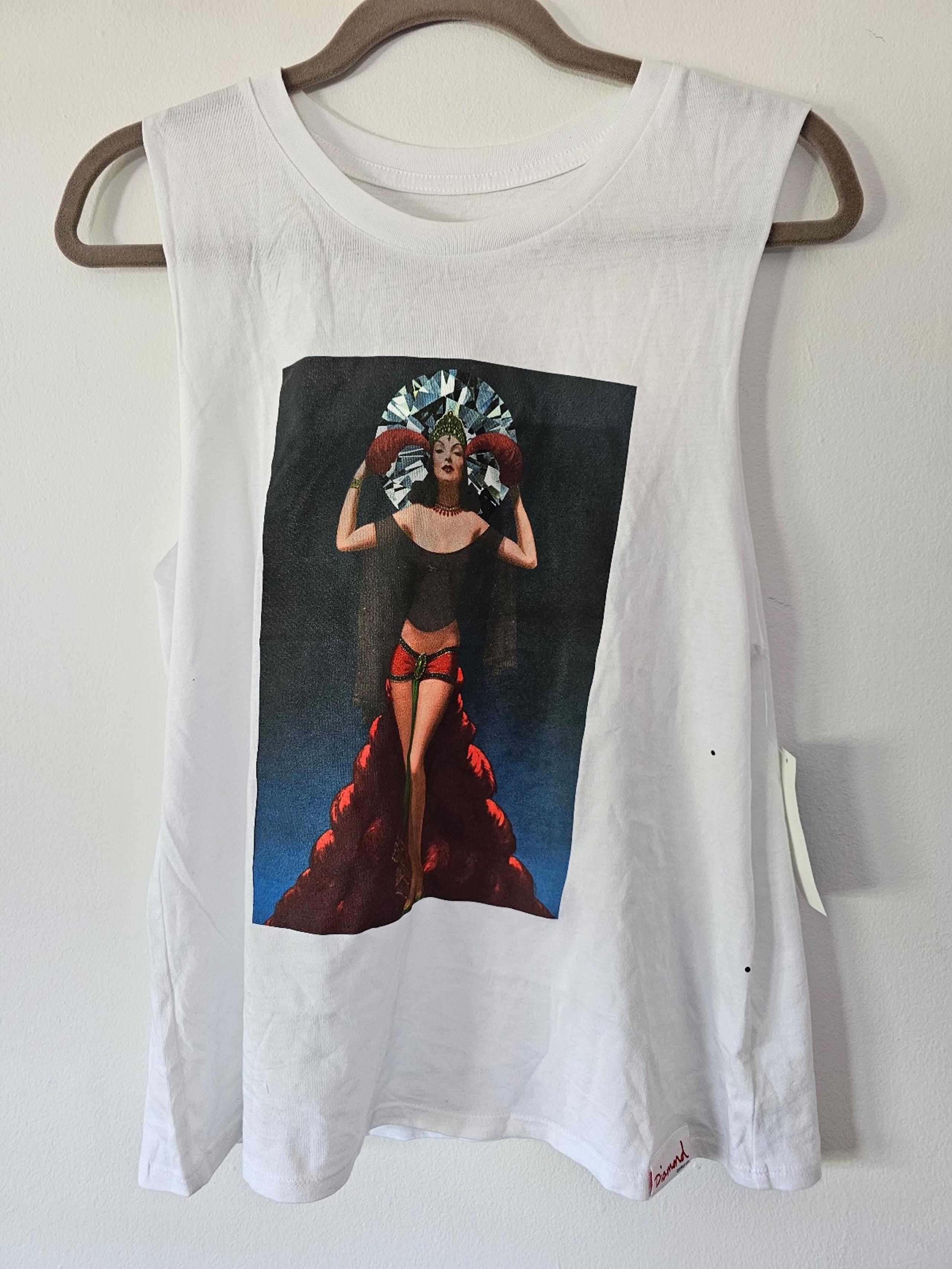 NWT diamond supply Co graphic skater tank top woman lobster