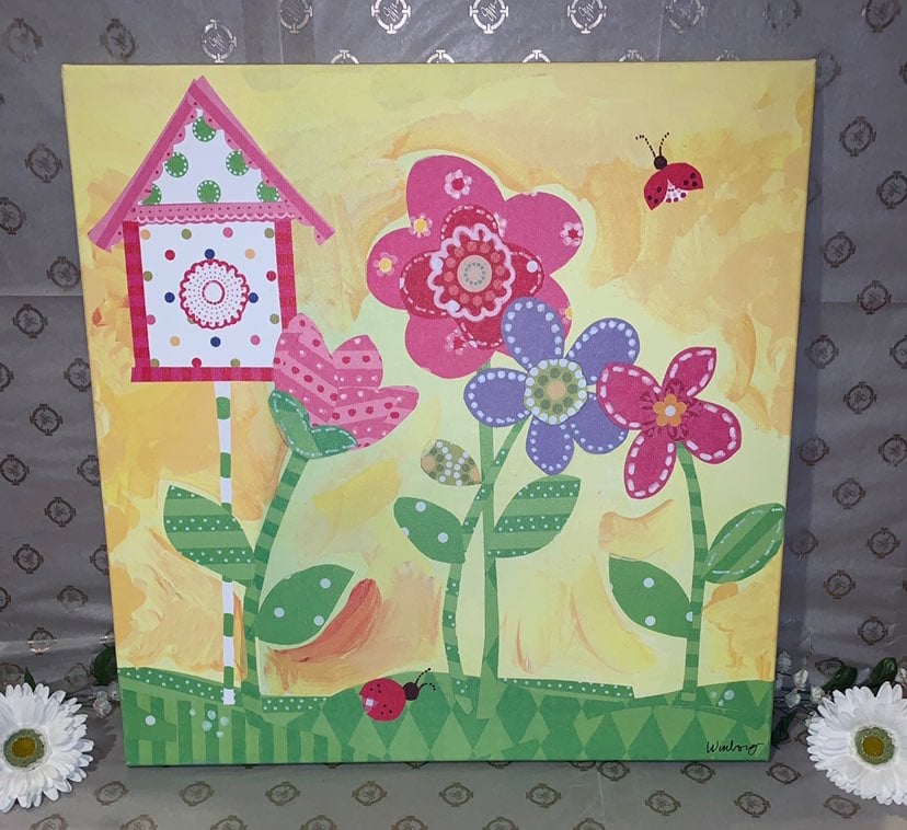 Winborg Sunshine Yellow Flower Canvas Wa