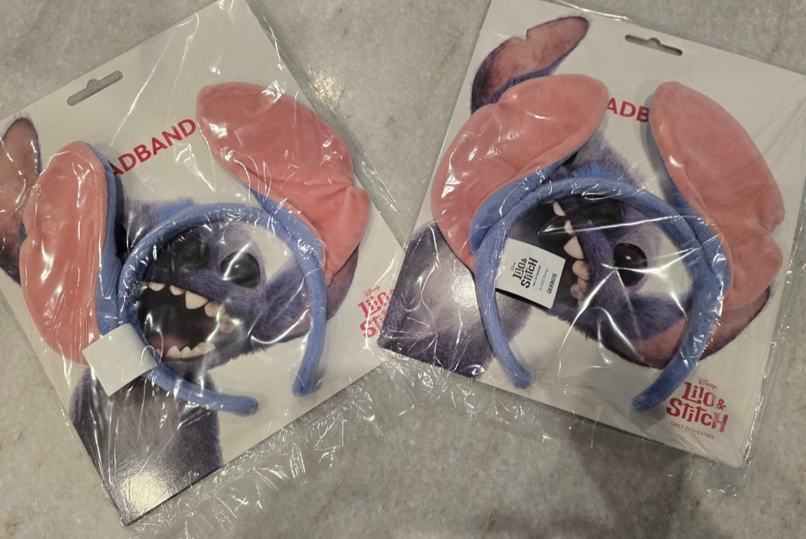 Cinemark 2025 Lilo & Stitch Movie Stitch Ears HeadBand 2 SET EARLY RELEASE