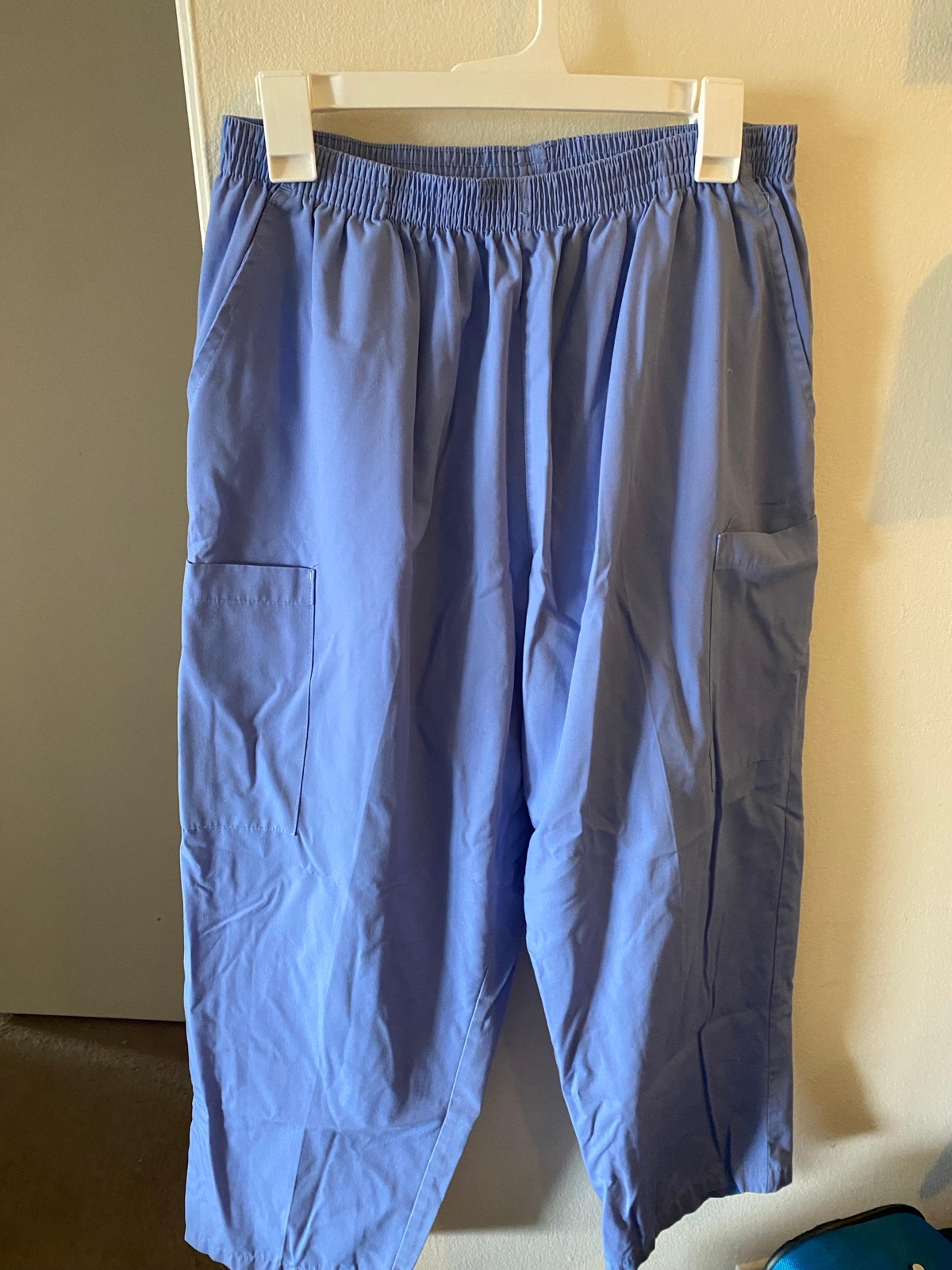 Dickies Blue Elastic Waist with pockets Scrub Pants