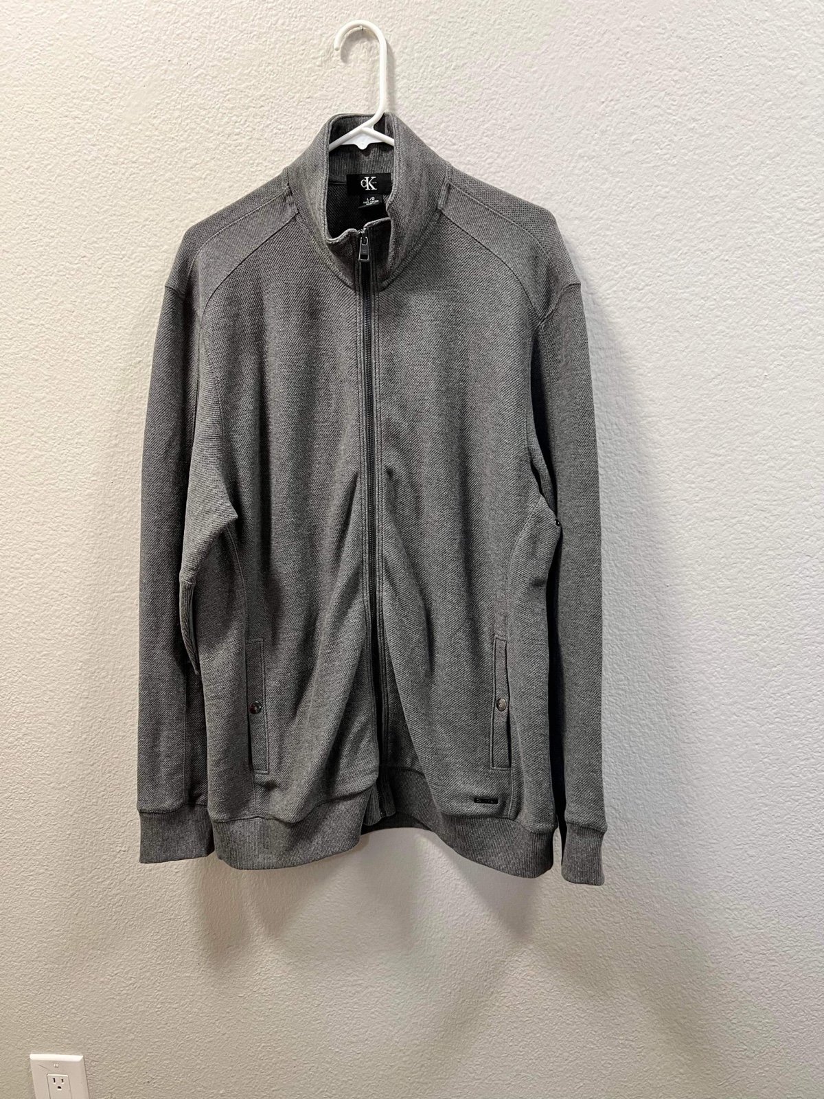 Calvin Klein knit zipper sweater