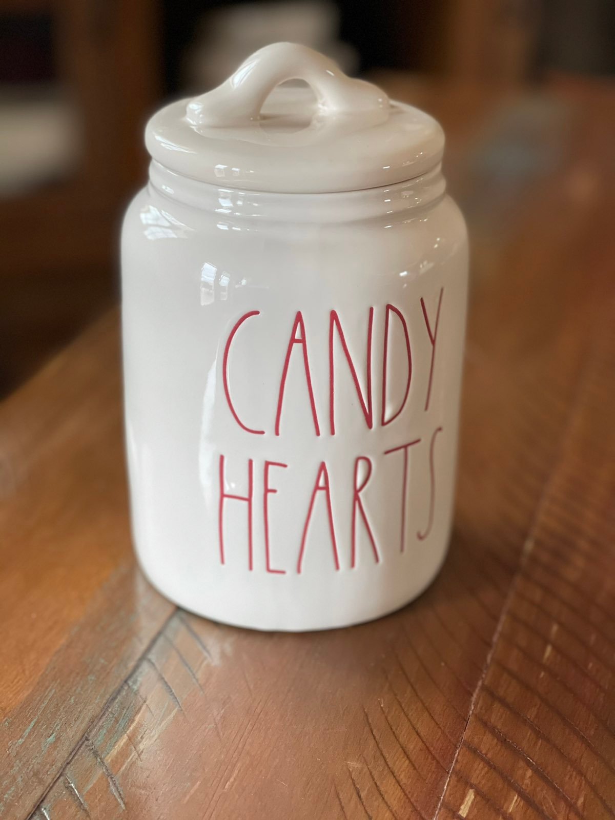 Rae Dunn Candy Hearts Baby Canister