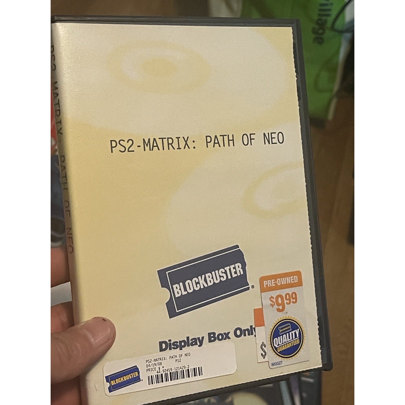 The Matrix Path of Neo PS2 Disc Only In Blockbuster Rental Case