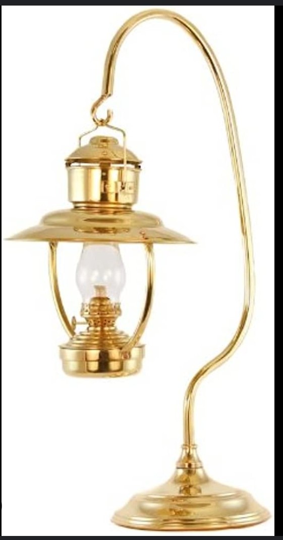 Vermont Brass oil (kerosene) Lantern .Stand Included