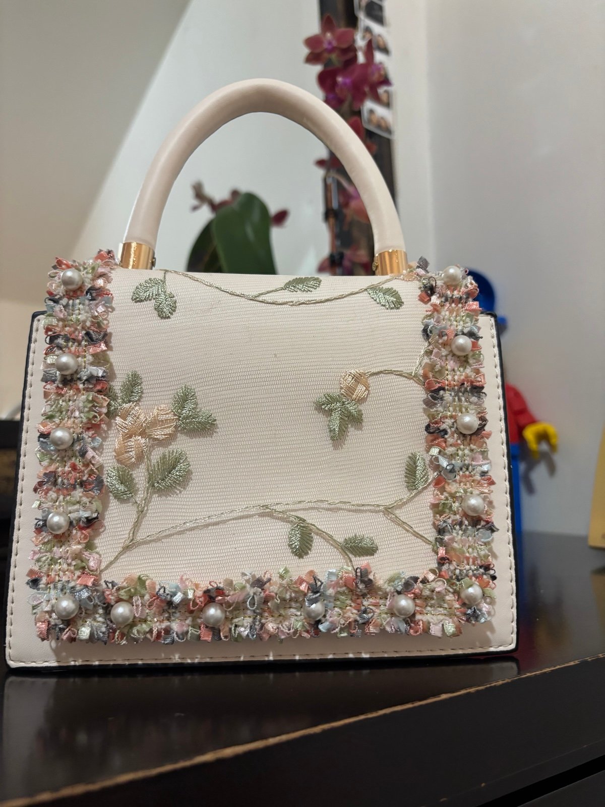 floral clutch purse