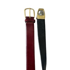 PIERRE CARDIN Men's Vintage Belts Set of 2 Size 42