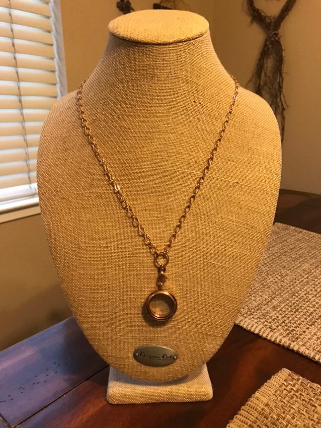 Origami Owl Rose Gold Necklace Set