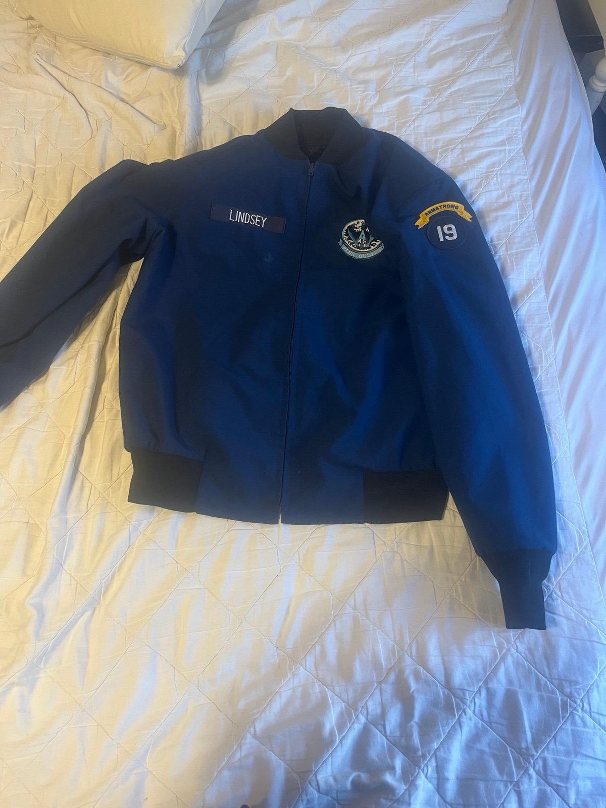 Navy blue Heavy vintage air force jacket