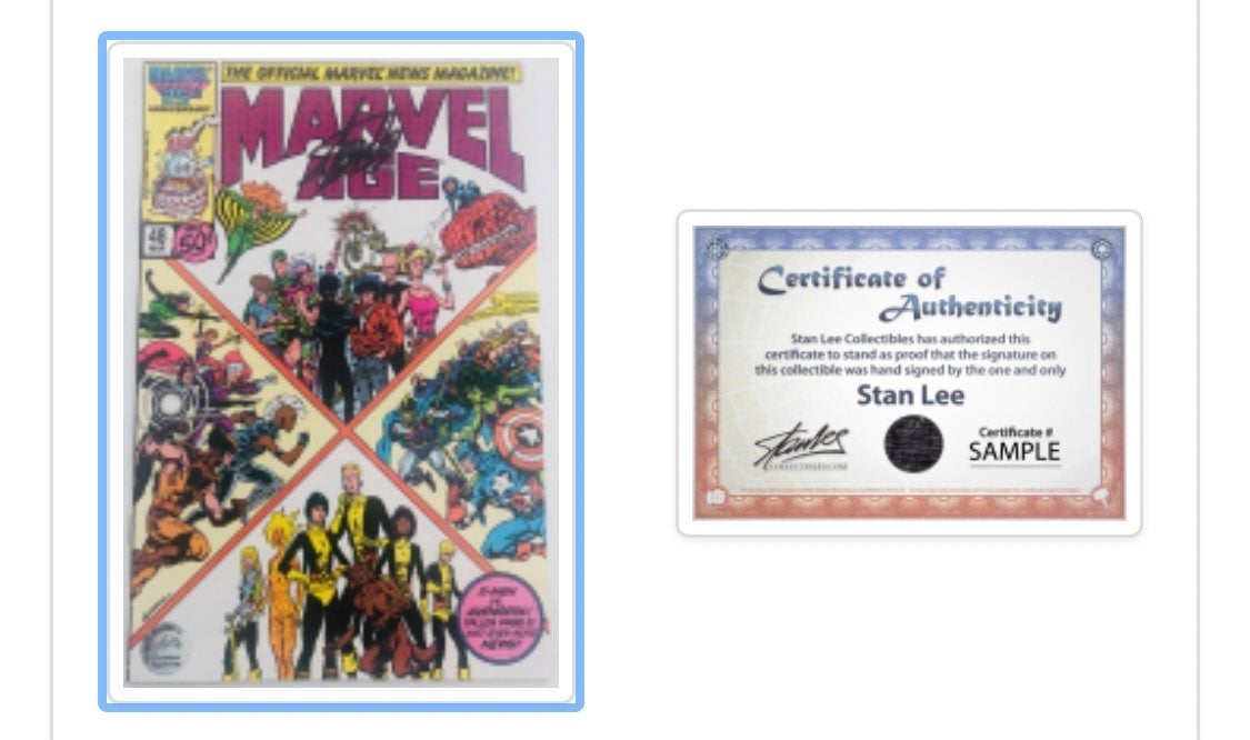 Stan Lee Signed 1987 Marvel Age Issue