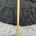 Storia Skirt Womens M Black Animal Print NWT Tiered Ruffle Whimsigoth Jacquared