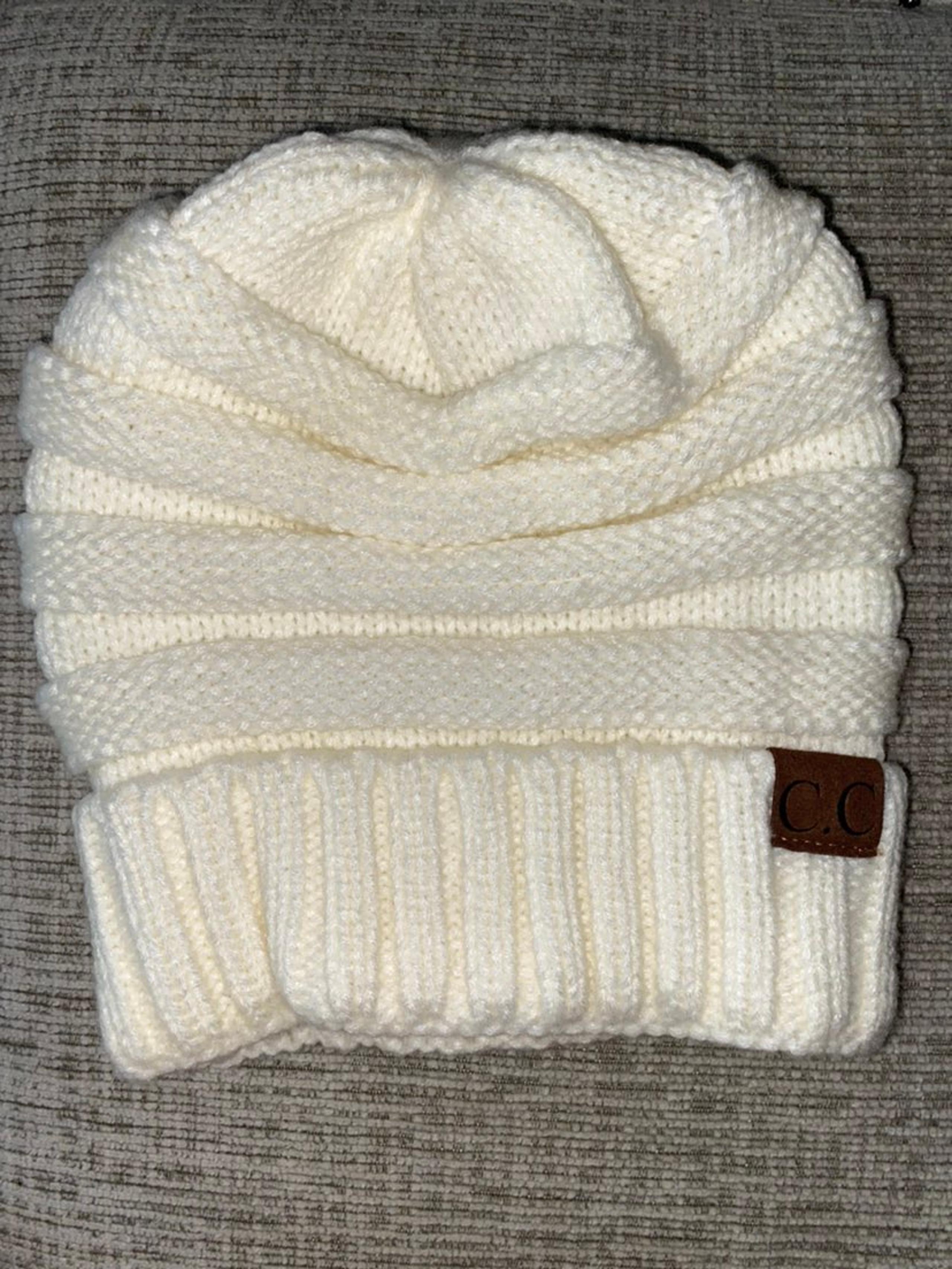 Off white / ivory cc beanie - CCB Collection