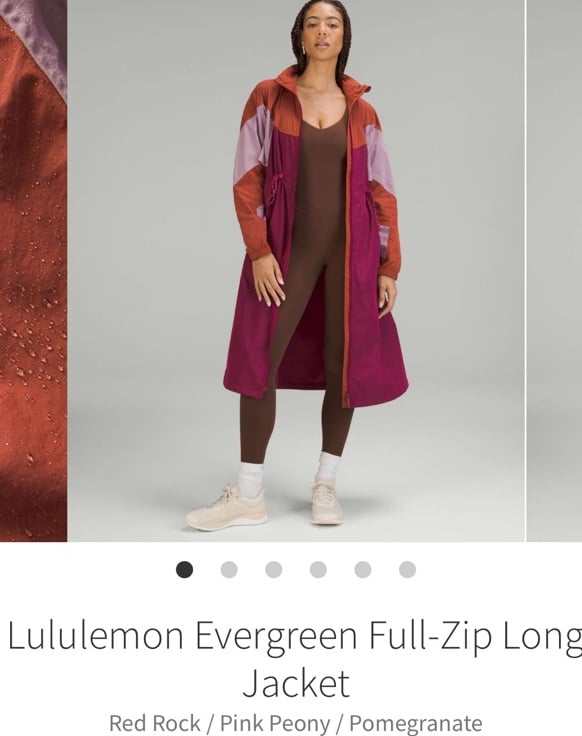 Lululemon Evergreen Full-Zip Long Jacket Size 6