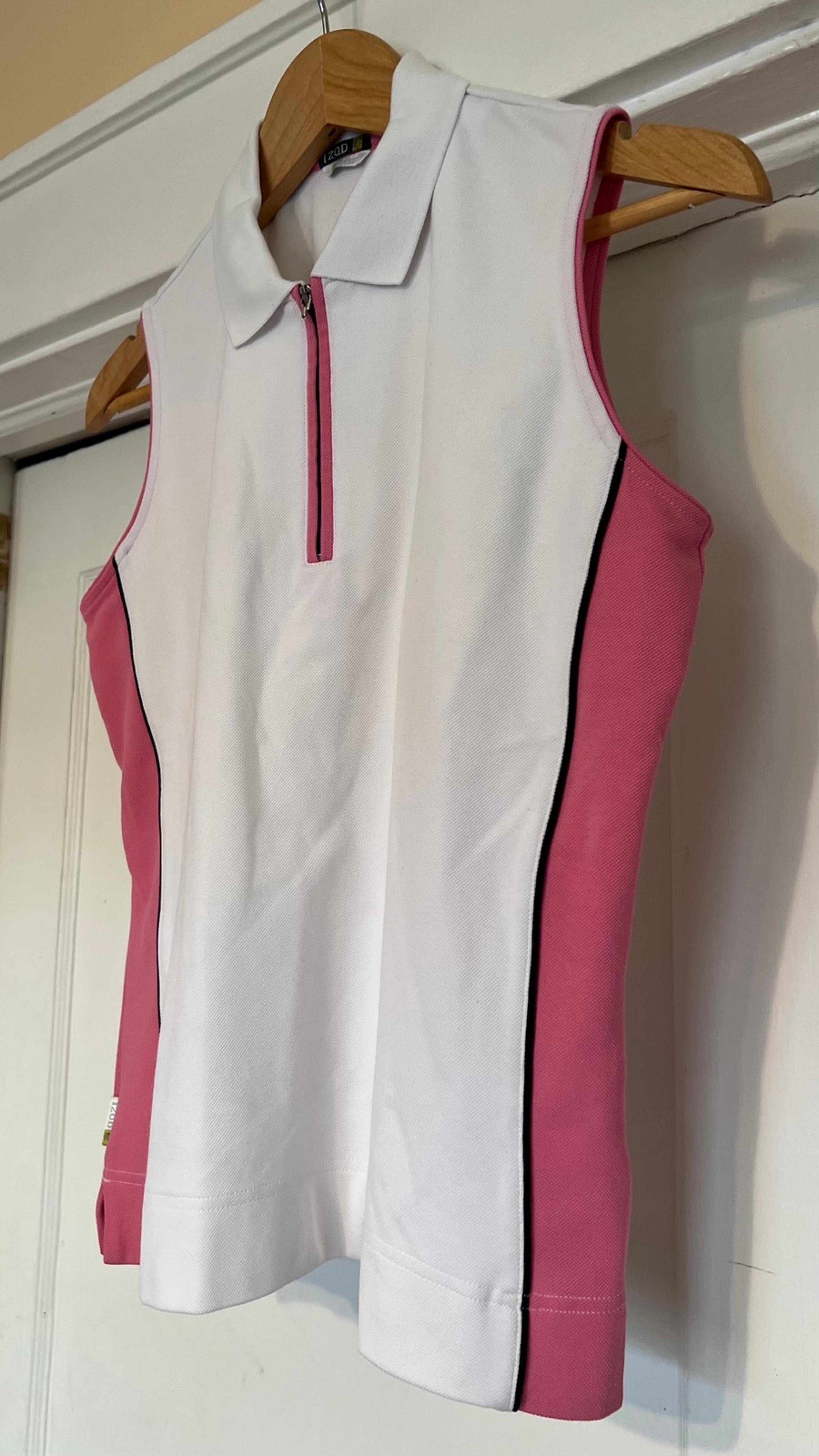ALLY PERFORMANCE STRETCH COLLARED SLEEVELESS POLO