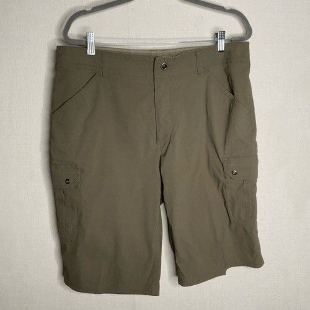 NWOT Kuhl Hiking Outdoors Cargo Shorts Men Size 36 Gray/Khaki Casual Camping