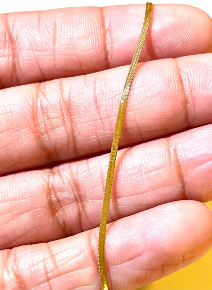 10K Gold Herringbone Bracelet