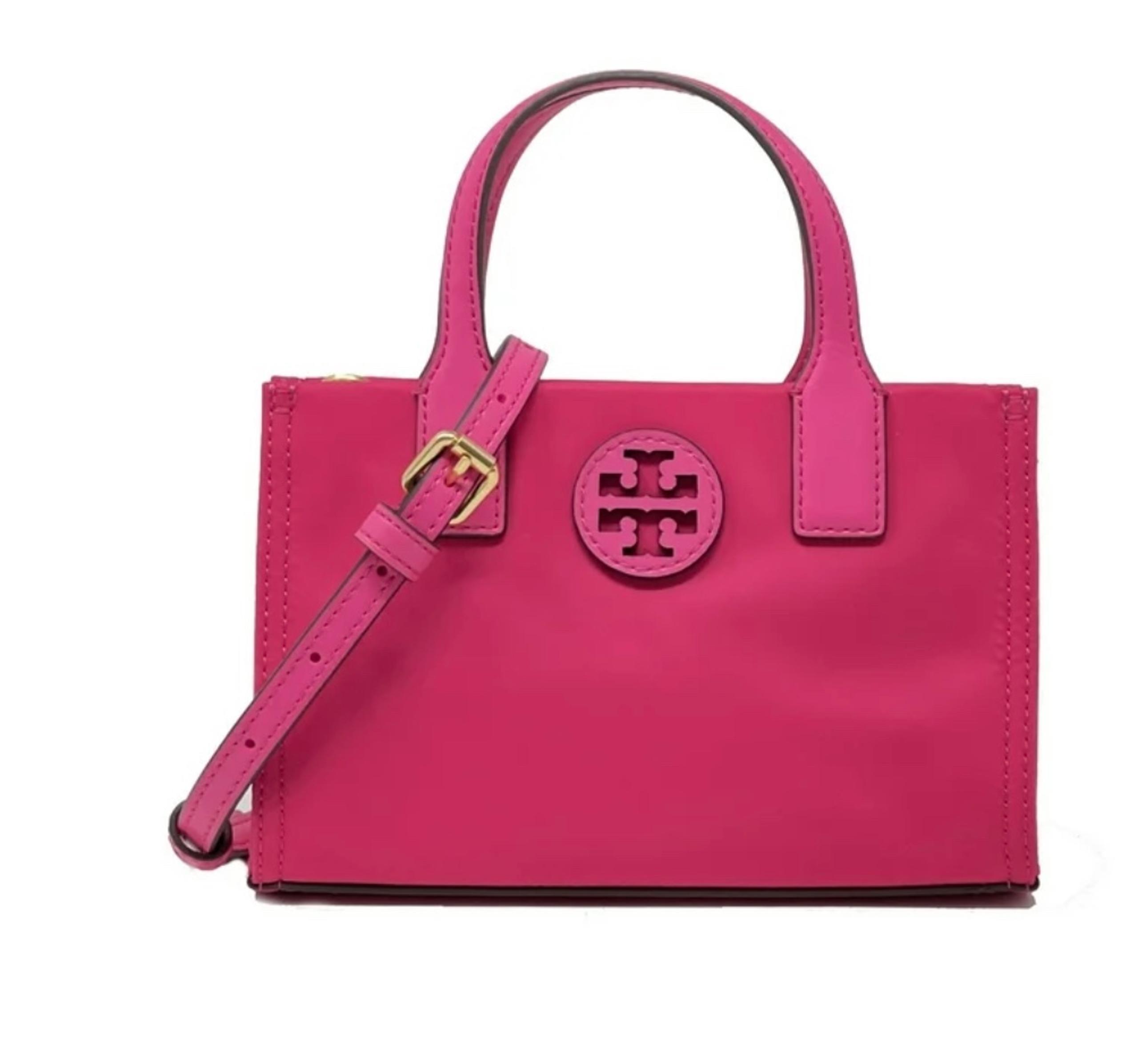 Tory Burch Women's Ella Nylon Mini Tote (Bright Pink)