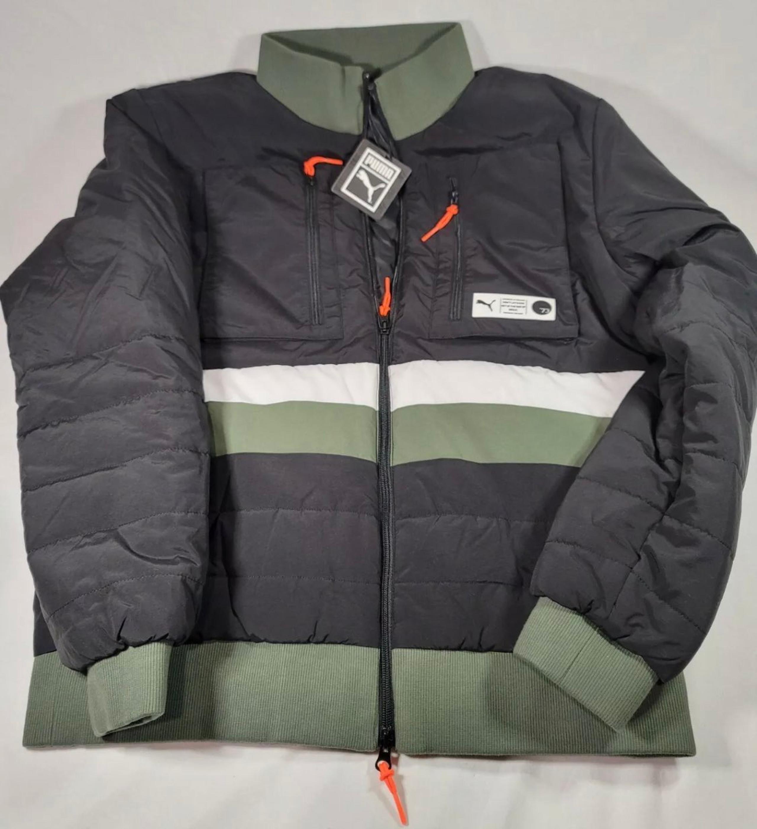 Puma Parquet Puffer Full Zip Jacket sz L