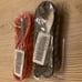 Two In One Set: Supreme Cuban Link Links Lanyard Keychain Box Logo Black And Red