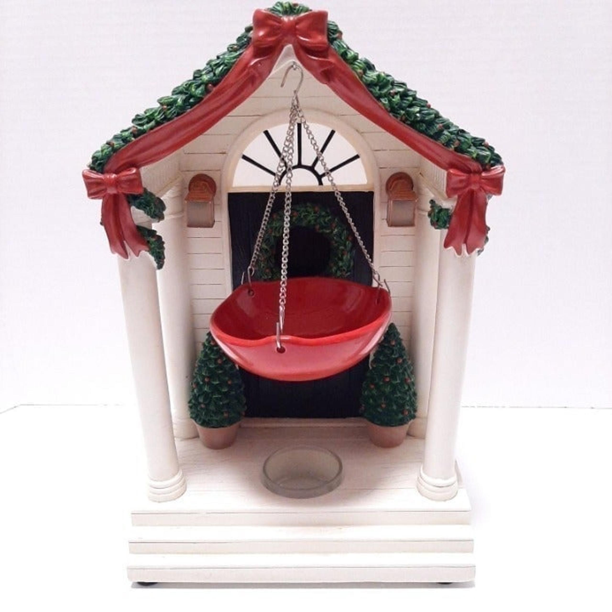 Yankee Candle Wax Melt Tart Warmer Festive Collection FRONT DOOR Christmas RARE
