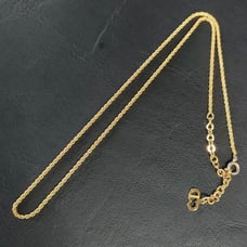 【Excellent Condition】Dior Dior Chain Necklace Gold CD Logo