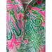 Lilly Pulitzer Luxletic Niccola Mesh Panel Half Zip Top Amalfi Blue Leaf It Wild