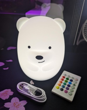 New LED Nursery Night Lights for Kids -USB Rechargeable Cute Animal Silicone.