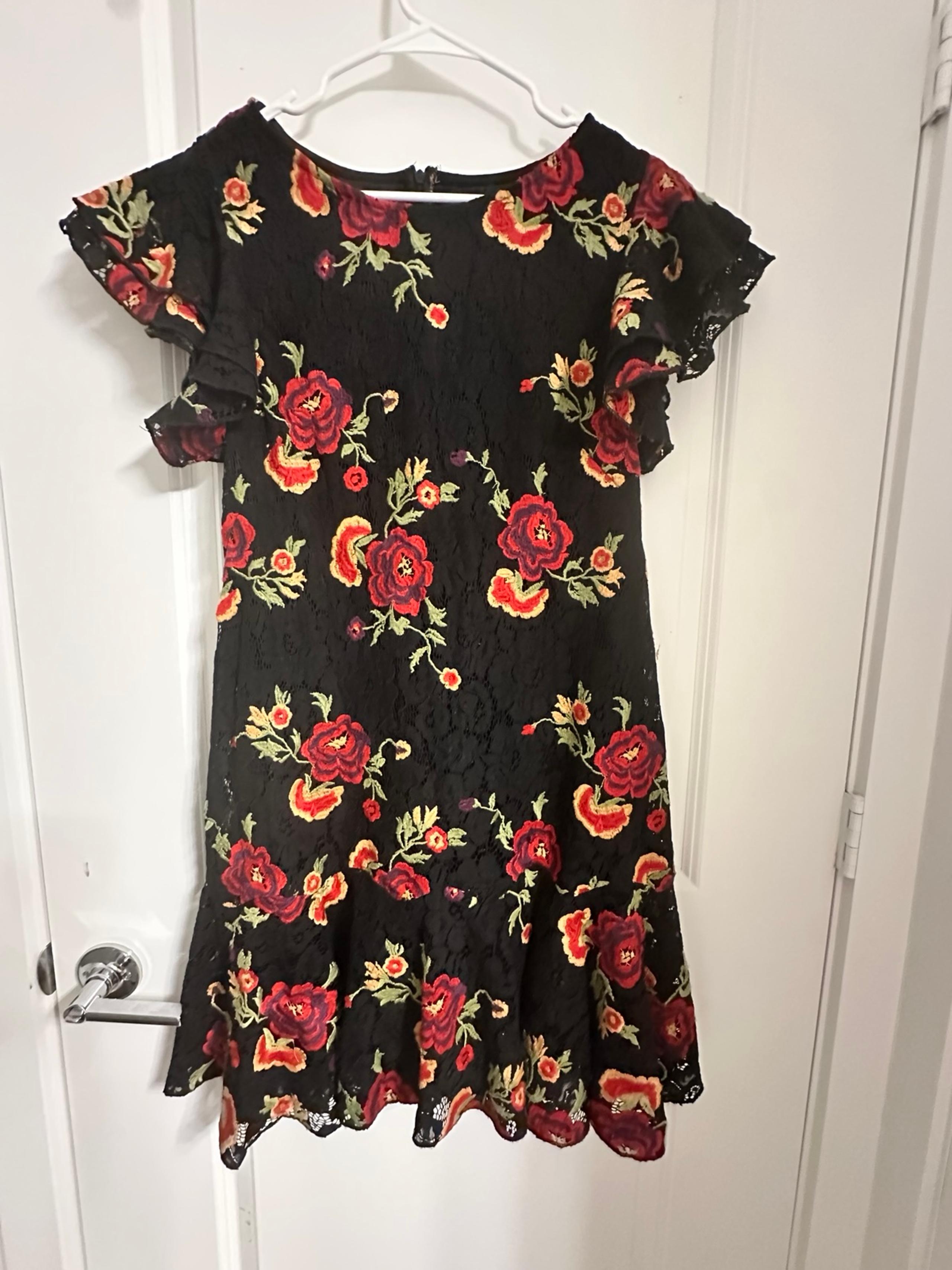 Eva Franco lace dress with embroidery size 10