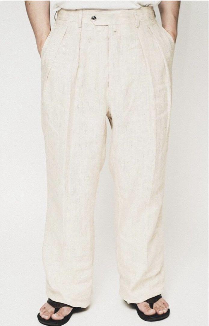 NEAT｜SICILIAN LINEN STRIPE｜WIDE TYPE Ⅰ - Beige｜PRODUCT