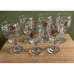 Libbey Christmas Wine Glasses, Gingerman And Candy, Set Of 6