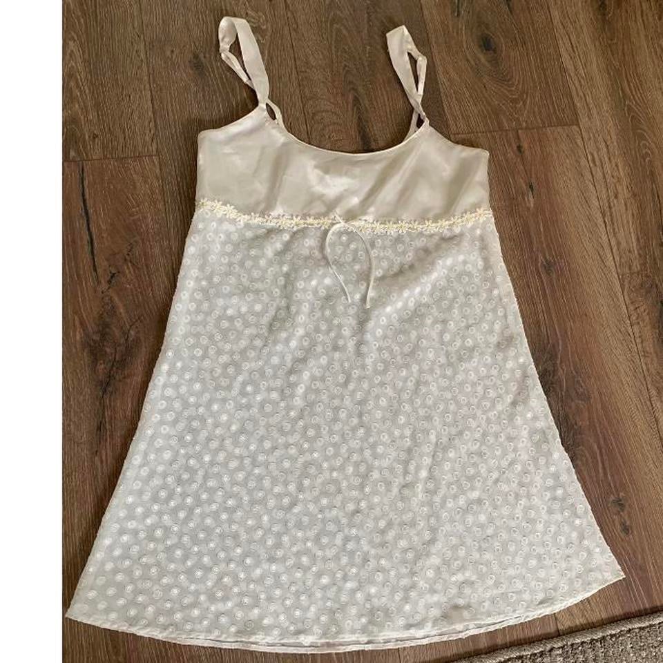 Vintage 2 piece slip robe lingerie baby doll dress Size s