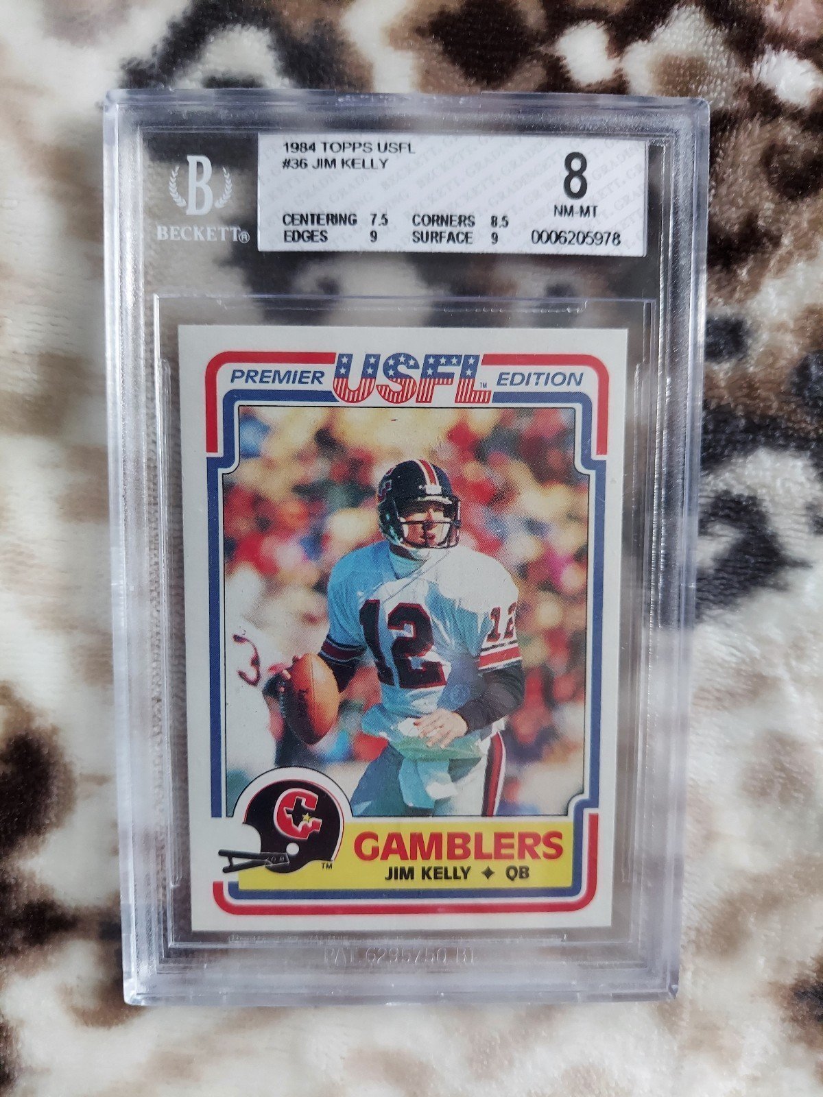 1984 Jim Kelly USFL rookie/lot